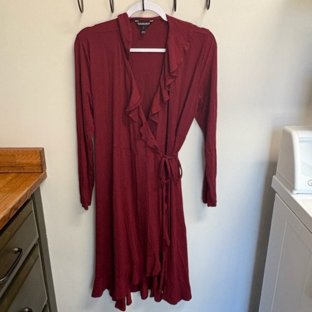 Isabella Oliver Burgandy Red Wrap Dress (Maternity) Size 3 (US 8-10)